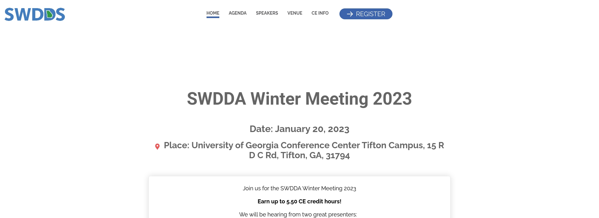 SWDDA Winter Meeting 2023